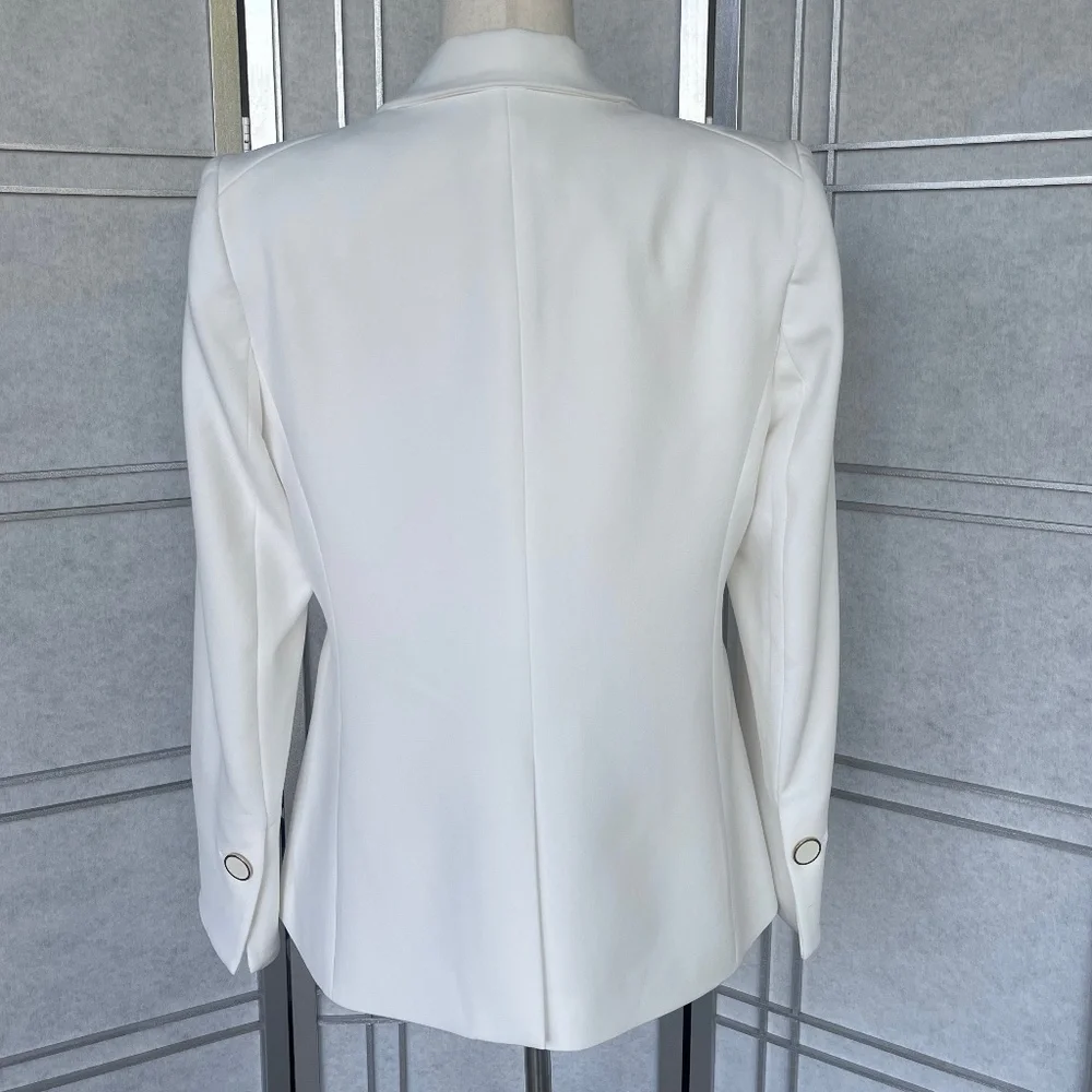 NWT Veronica Beard Off-White Charlize Dickey Jacket sz 12 - Picture 4 of 14